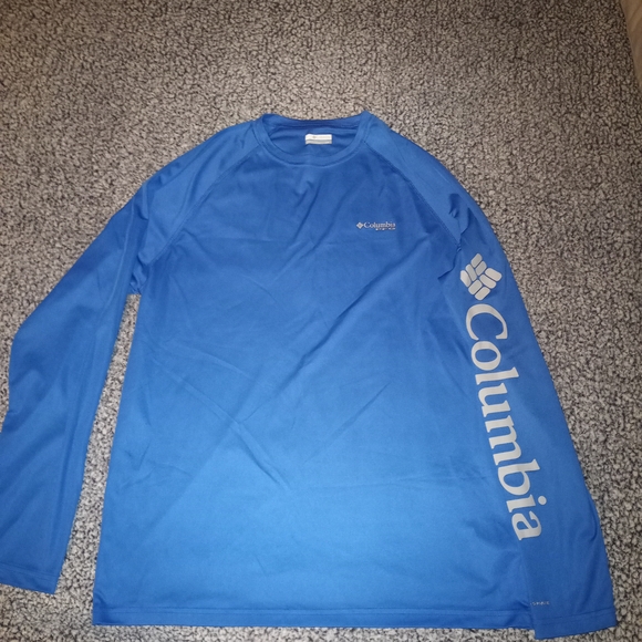 Columbia Blue Long Sleeve Tee - Picture 1 of 2